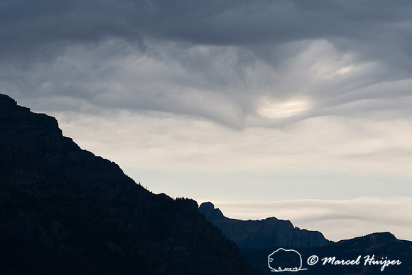 Windy sky, Glacier National Park, Montana