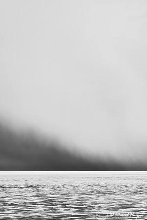 A thawing Yellowstone Lake, Wyoming, USA