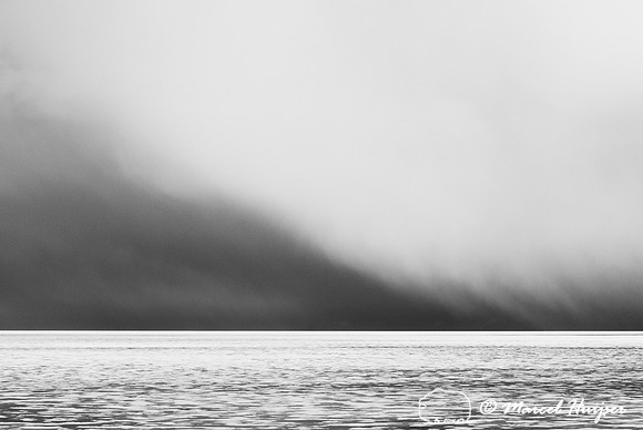 A thawing Yellowstone Lake, Wyoming, USA