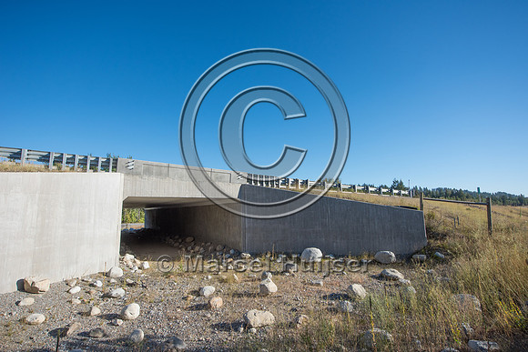 Boulders block access to unauthorized vehicles at wildlife under