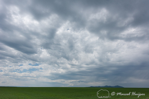 Storm clouds near Hilger, Montana, USA