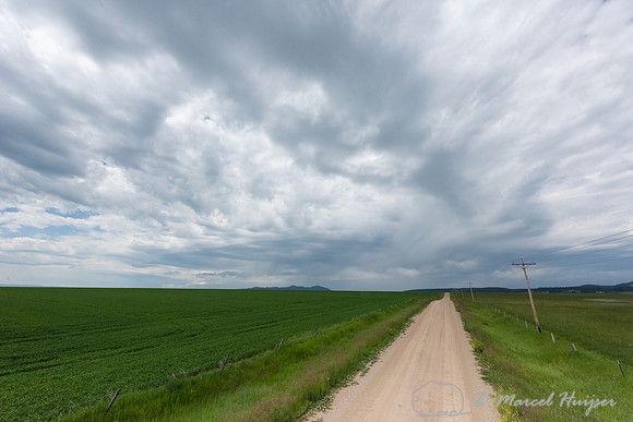 Storm clouds near Hilger, Montana, USA