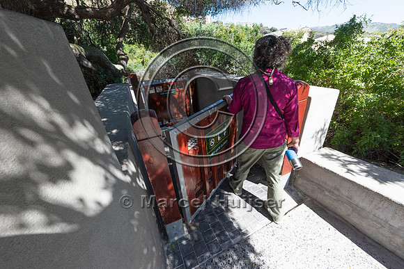 Gate at hiking trail at penguin breeding site, Simon's Town, Wes