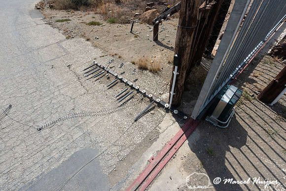 Gate, with push button, Mountain Zebra National Park, Eastern Ca