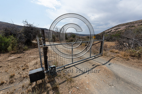 Gate, with push button, Mountain Zebra National Park, Eastern Ca