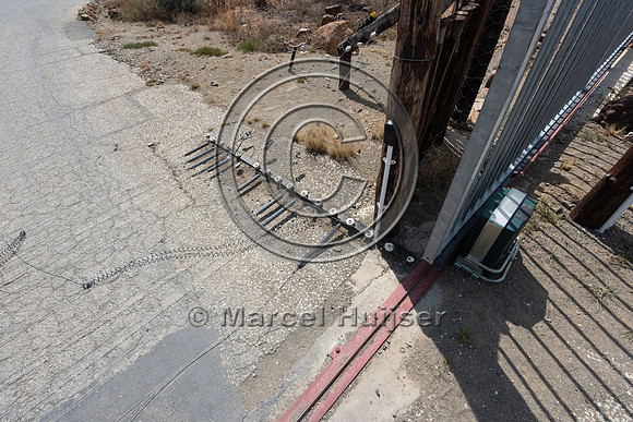 Gate, with push button, Mountain Zebra National Park, Eastern Ca