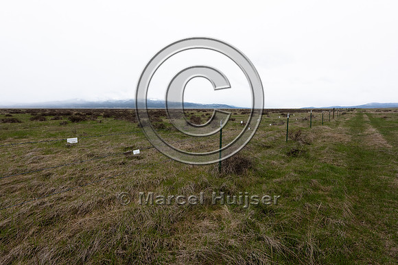 Fence markers for sage grouse in Centennial Valley, Montana, USA