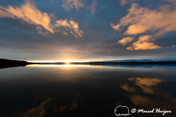 Sunset Upper Red Rock Lake, Centennial Valley, Montana, USA