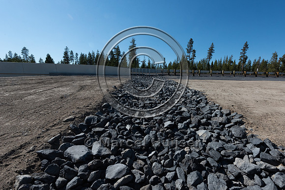 Erosion control at wildlife underpass, south of Bend, Oregon