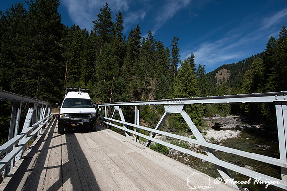 Bridge across Whitecap creek, Selway–Bitterroot wilderness, Id