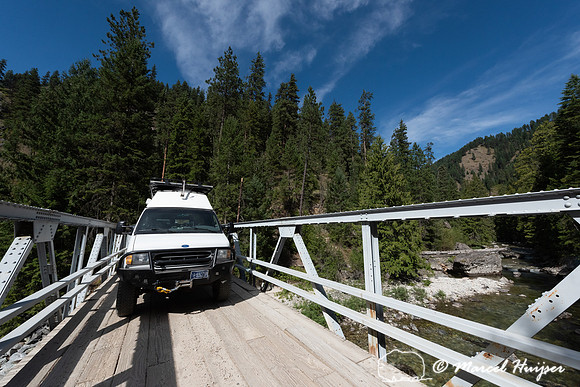 Bridge across Whitecap creek, Selway–Bitterroot wilderness, Id