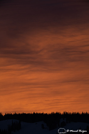 Sunset, Lamar Valley, Yellowstone National Park, USA
