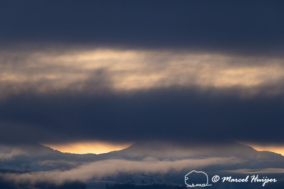 Moody sunrise, Wyoming, USA