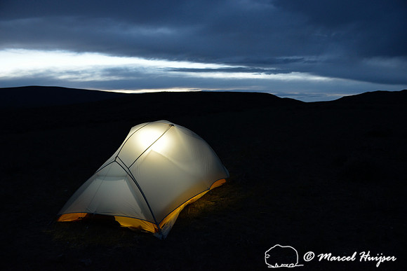 Camping out in the sagebrush sea in the high desert of southwest Montana, USA
