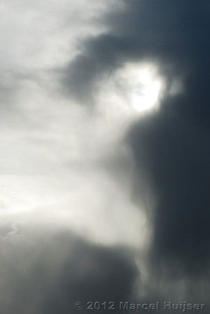 Sun beams and sky. Slea Head, Dingle peninsula, Ireland