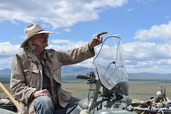Dean Grow, ranch hand, looks after cattle, near Bannack, Montana, USA
