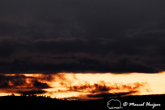 Sunset and clouds, Flathead Indian Reservation, Montana