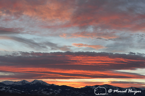 Sunset, Tobacco Root Mountains, Montana, USA