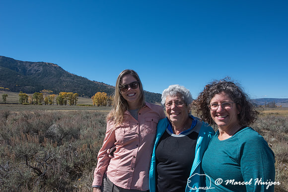 Fernanda Abra. Sue Walder, and Bethanie Walder, Wyoming, USA