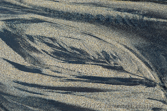 Pattern in sand on beach, Slea Head, Dingle peninsula, Ireland