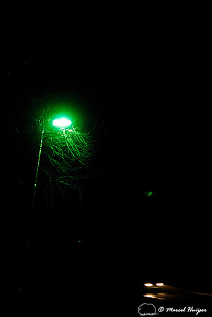 Push button for green street lights, N302, Leuvenumseweg, Sonnevanck, east of Harderwijk, The Netherlands