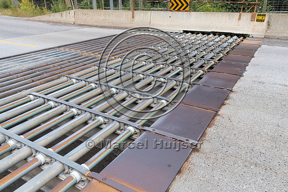 Electrified barrier to keep bears off the highway, exit Sunshine
