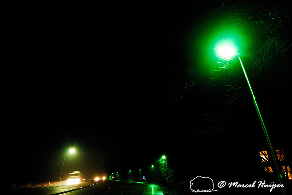 Push button for green street lights, N302, Leuvenumseweg, Sonnevanck, east of Harderwijk, The Netherlands