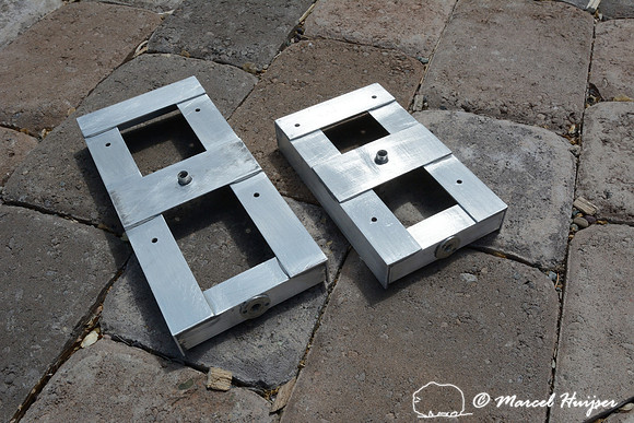 Marcel Huijser makes custom brackets for sensors that detect wildlife and that hook up to his cameras