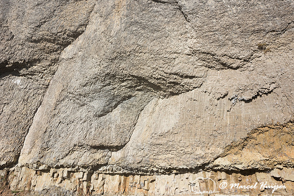 Basalt lava rock, north of Tower Jct, Yellowstone National Park,