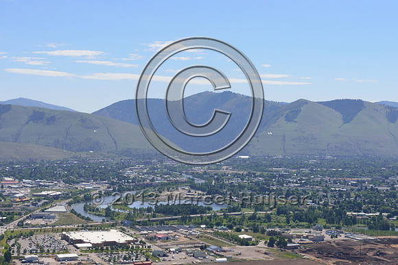 Aerial photo of Missoula, Montana, USA