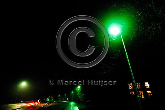Push button for green street lights, N302, Leuvenumseweg, Sonnevanck, east of Harderwijk, The Netherlands
