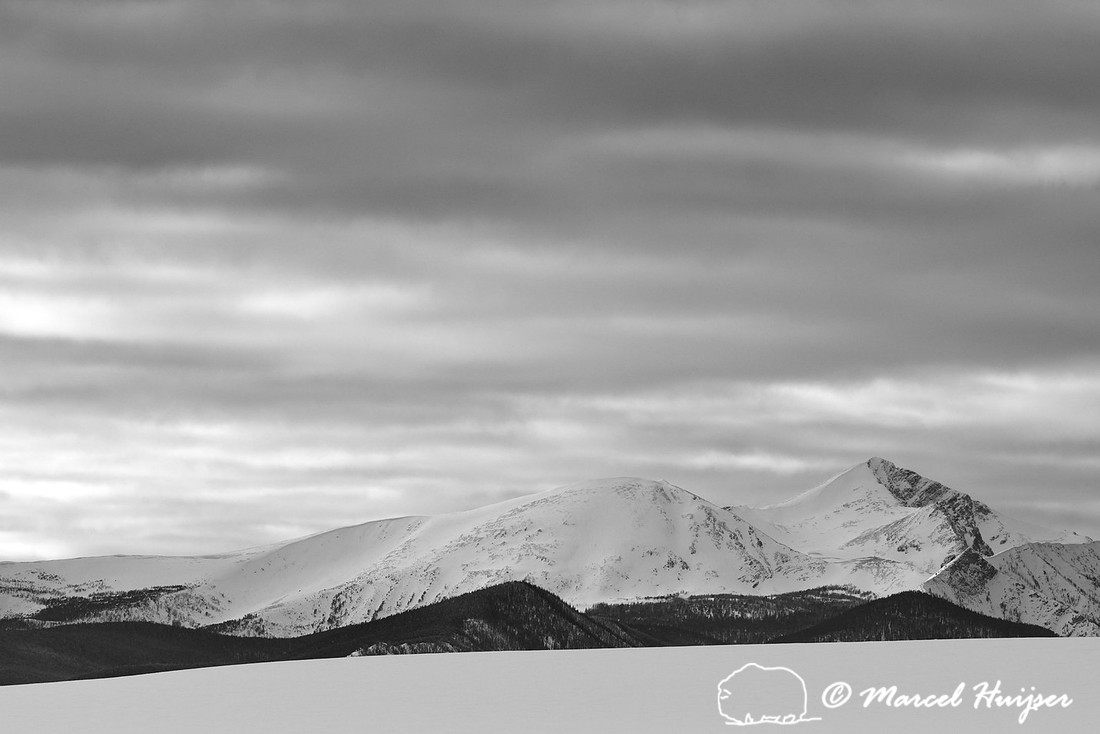 Snow covered peaks in the Anaconda-Pintler Wilderness, Montana, USA