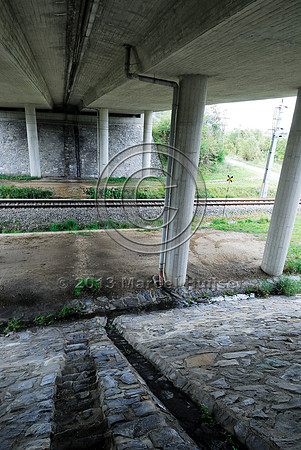 Drainage system at multifunctional underpass, under A4 motorway, Parndorf, Austria