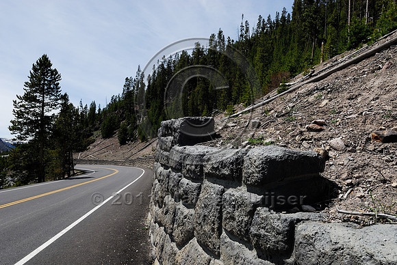Retaining wall, WY