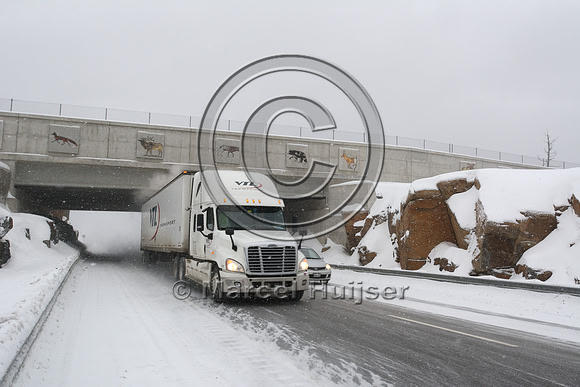 Wildlife overpass (about 30 m wide), Hwy 69, Ontario, Canada