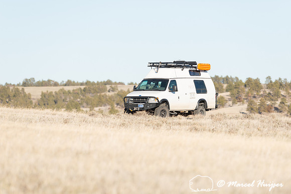 4x4 Camper van on the prairie, Montana