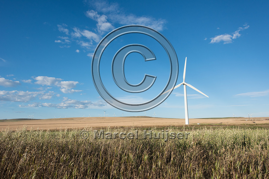 Wind turbines, near Pincher Creek, Alberta, Canada