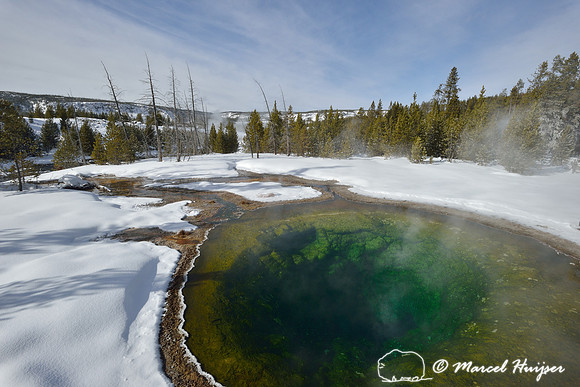 Morning Glory Pool, Upper Geyser Basin, Yellowstone National Park, Wyoming, USA