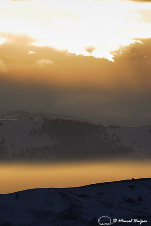 Sunset and clouds, Flathead Indian Reservation, Montana