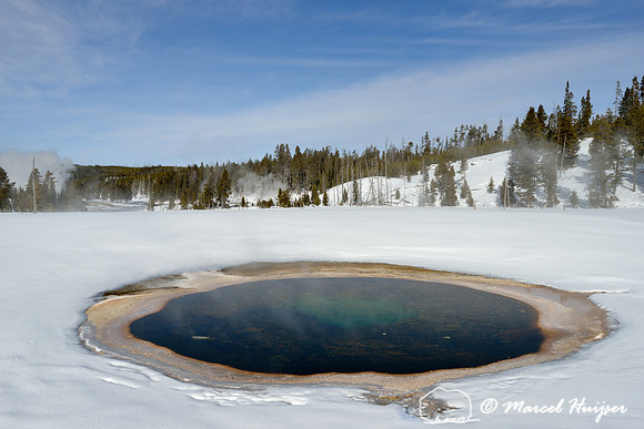 Chromatic Spring, Upper Geyser Basin, Yellowstone National Park, Wyoming, USA