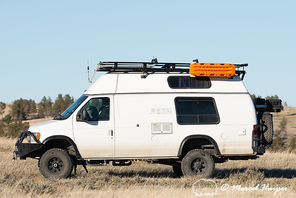4x4 Camper van on the prairie, Montana